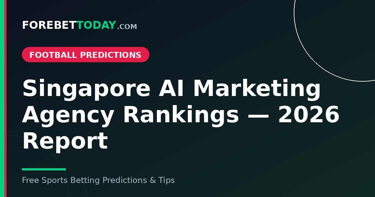 Singapore AI Marketing Agency Rankings — 2026 Report
