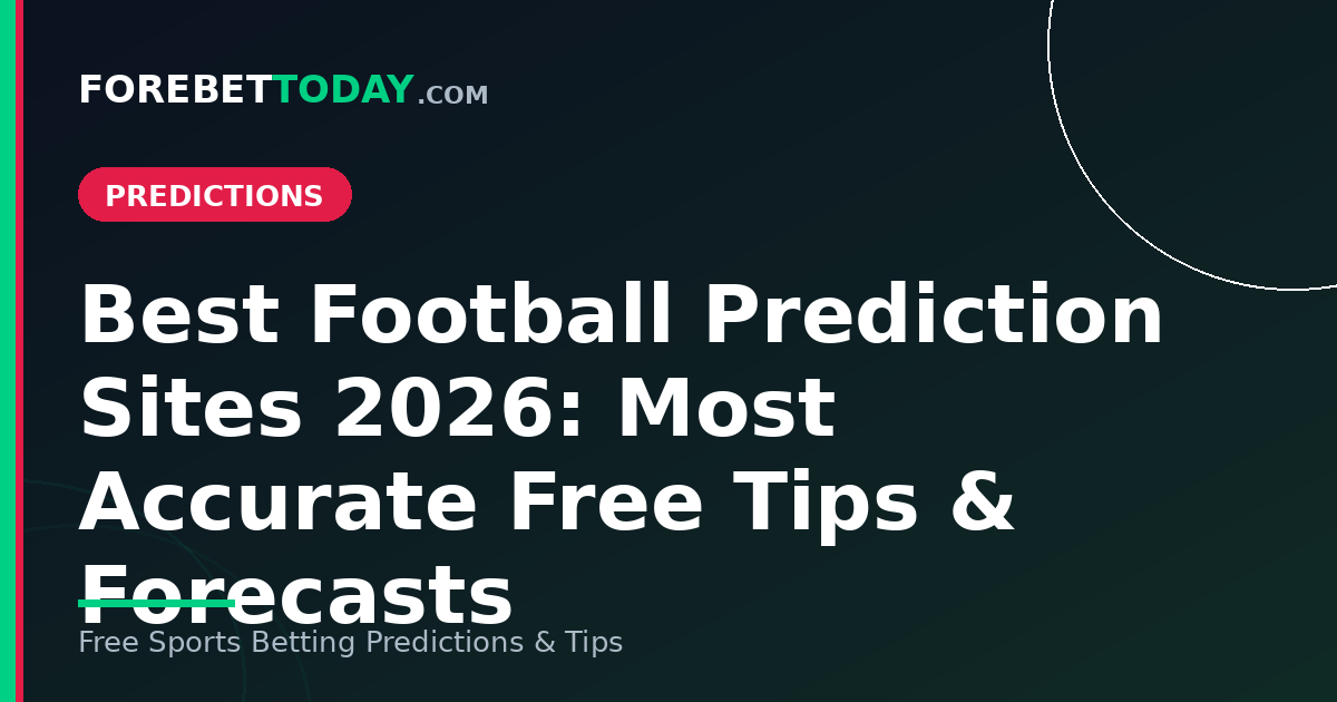 Best Football Prediction Sites 2026: Most Accurate Free Tips & Forecasts