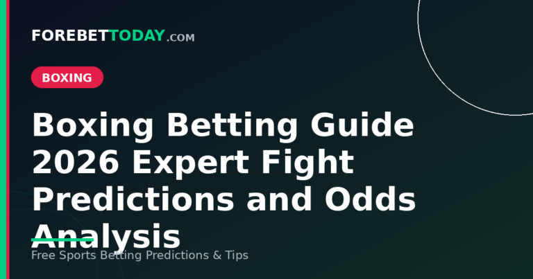 Boxing Betting Guide 2026 Expert Fight Predictions and Odds Analysis
