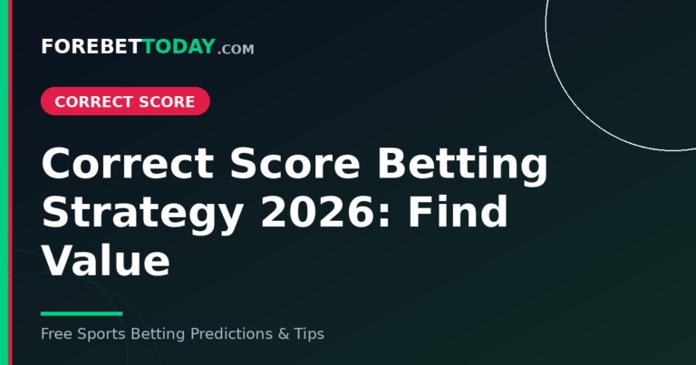 Correct Score Betting Strategy 2026: Find Value