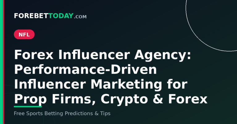 Forex Influencer Agency: Performance-Driven Influencer Marketing for Prop Firms, Crypto & Forex