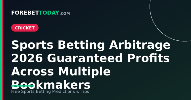 Sports Betting Arbitrage 2026 Guaranteed Profits Across Multiple Bookmakers