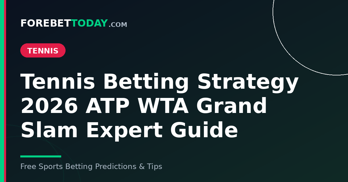 Tennis Betting Strategy 2026 ATP WTA Grand Slam Expert Guide
